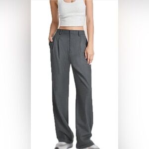 Grey Women’s Wide Leg Pants, Size M